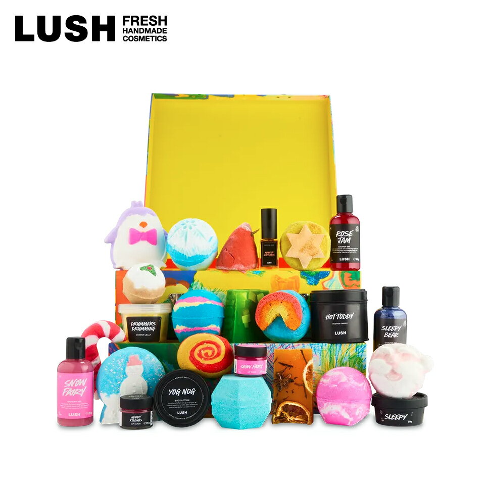 LUSH アドベントカレンダー ギフト セット クリスマス プレゼント 限定 バスボム 入浴剤 石鹸 ボディソープ 香水 キャンドル コスメ コフレ 2024 ラッシュ 公式のサムネイル