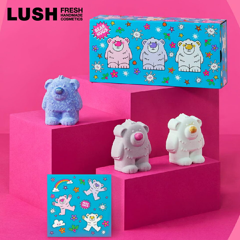 LUSH ベアハグ ギフト クリスマス プレゼント バスボム バブルバー 入浴剤 シャンプー バスアイテム かわいい 人気 コスメ コフレ セット ラッシュ 公式