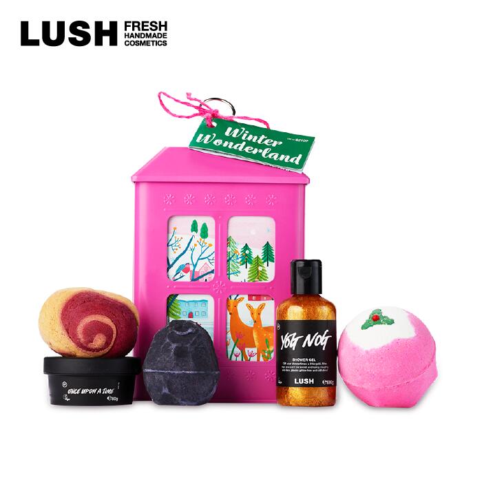 LUSH ラッシュ 公式 ウィンター ワンダーランド 缶 ギフト セット クリスマス プレゼント 限定 バスボム バブルバー 泡風呂 入浴剤 シャワージェル ボディ ローション コフレ コスメのサムネイル