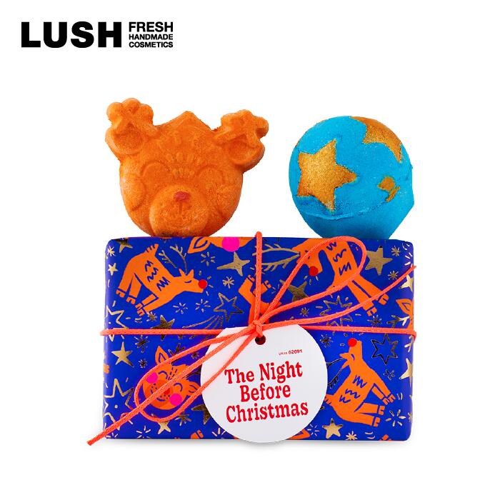 【セール】LUSH ラッシュ 40%off 公式 ナイト ビフォー クリスマス ギフト セット プレゼント 限定 バスボム バブルバー 泡風呂 入浴剤 トナカイ シュートフォースターズ レインディア コフレ コスメのサムネイル