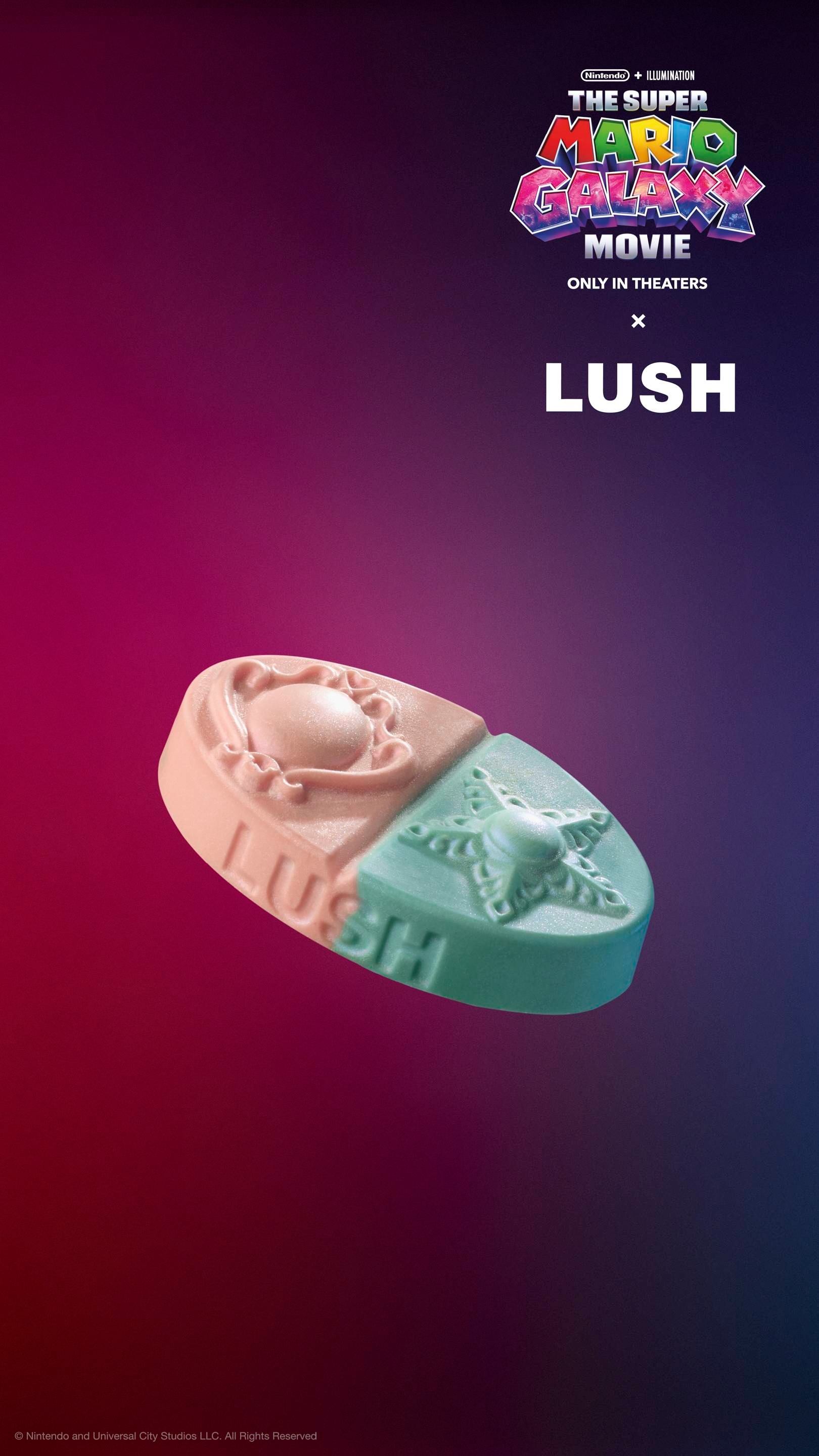 LUSH プリンセスパワー ボディバーム 限定 2026 ザ・スーパーマリオギャラクシー・ムービー プレゼント いい匂い ハンドメイド ヴィーガン 自然派 コスメ ラッシュ 公式