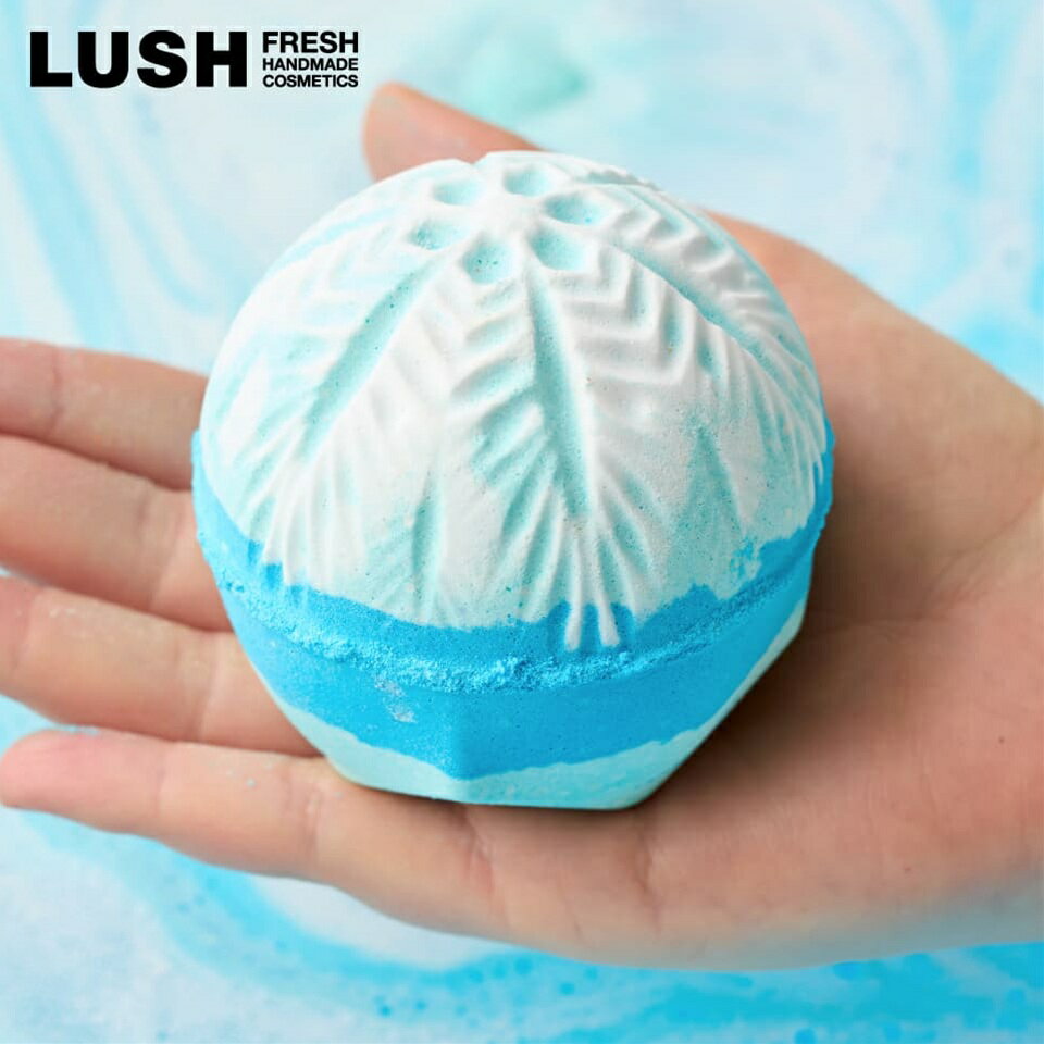 LUSH スノードリフト バスボム クリスマス 限定 2025 入浴剤 プチギフト プレゼント レモングラス ミント 人気 かわいい ヴィーガン コスメ ラッシ...