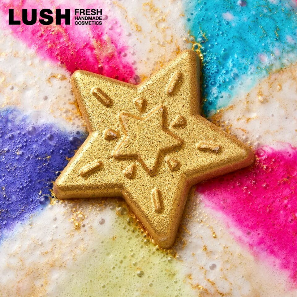 LUSH スターオブワンダー バスボム クリスマス 限定 2025 入浴剤 プチギフト プレゼント ココナツ 人気 かわいい ヴィーガン コスメ ラッシュ 公式