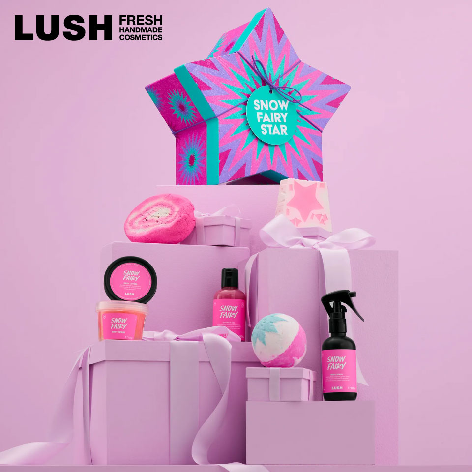 LUSH スノーフェアリースター ギフト クリスマス 限定 2025 プレゼント バス用品 バスボム 入浴剤 コフレ かわいい ヴィーガン コスメ ラッシュ 公...