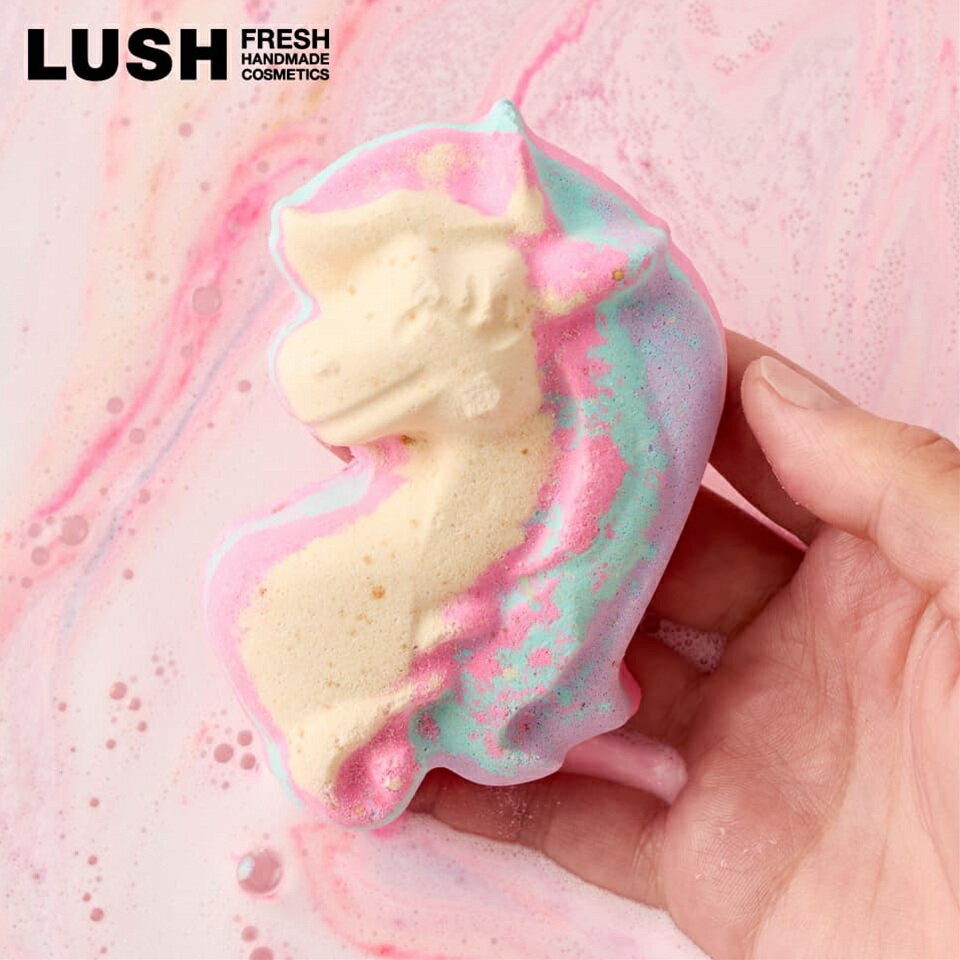 LUSH マイリトルユニコーン バスボム クリスマス 限定 2025 入浴剤 プチギフト プレゼント ピンク ラズベリー 人気 かわいい ヴィーガン コスメ ラ...