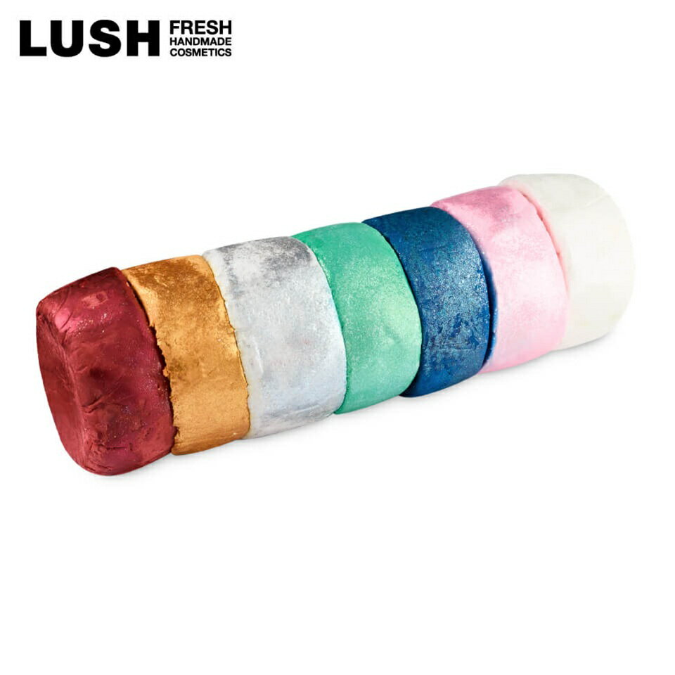 LUSH クリスマスライツ ファン バブルバー クリスマス 限定 2025泡風呂 入浴剤 シャンプー ソープ カラフル かわいい ヴィーガン コスメ ラッシュ ...