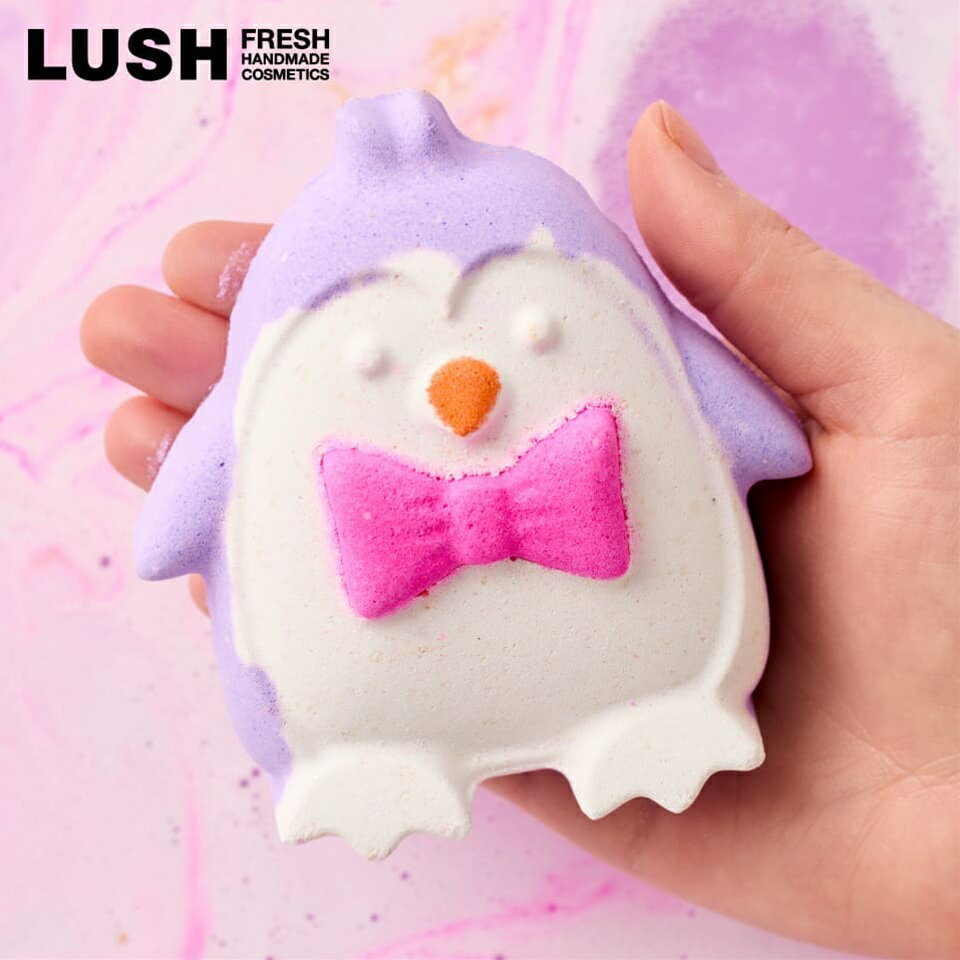 LUSH ペンギンボム バスボム クリスマス 限定 2025 入浴剤 プチギフト プレゼント シトラス ペンギン 人気 かわいい ヴィーガン コスメ ラッシュ ...