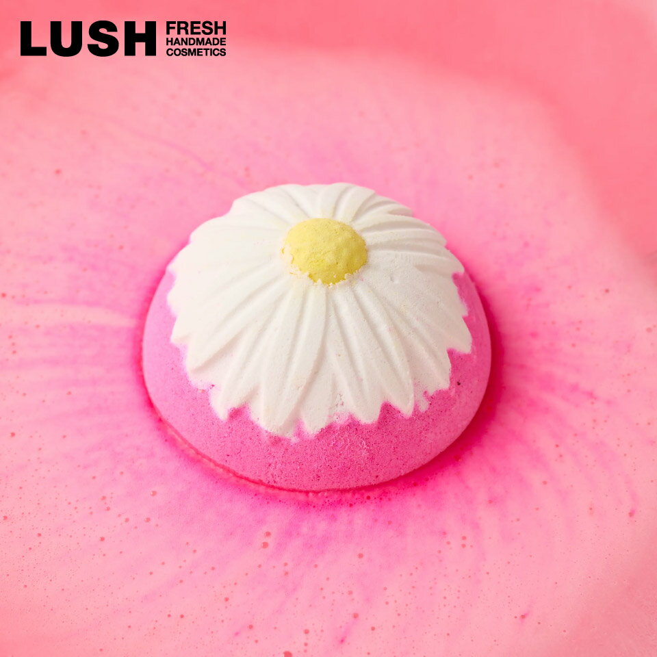 LUSH ブルーミングビューティフル ピンク バスボム 母の日 2026 限定 入浴剤 スイートオレンジ 花 ヴィーガン 自然派 コスメ ラッシュ 公式（楽天・LUSH公式 楽天市場店）