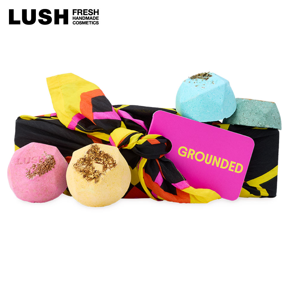LUSH グラウンディッド ギフト ギフトセット 詰め合わせ プレゼント バスボム 入浴剤 人気 定番 代表作 贅沢 詰め合わせ 贈り物 誕生日 記念日 ご褒美 おうち時間 ラッシュ 公式