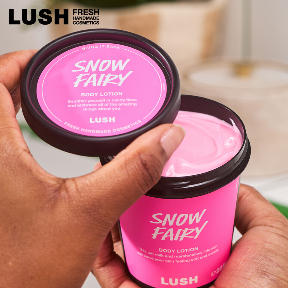 楽天市場】LUSH ラッシュ フェアリーキャンディ シャワージェル Snow