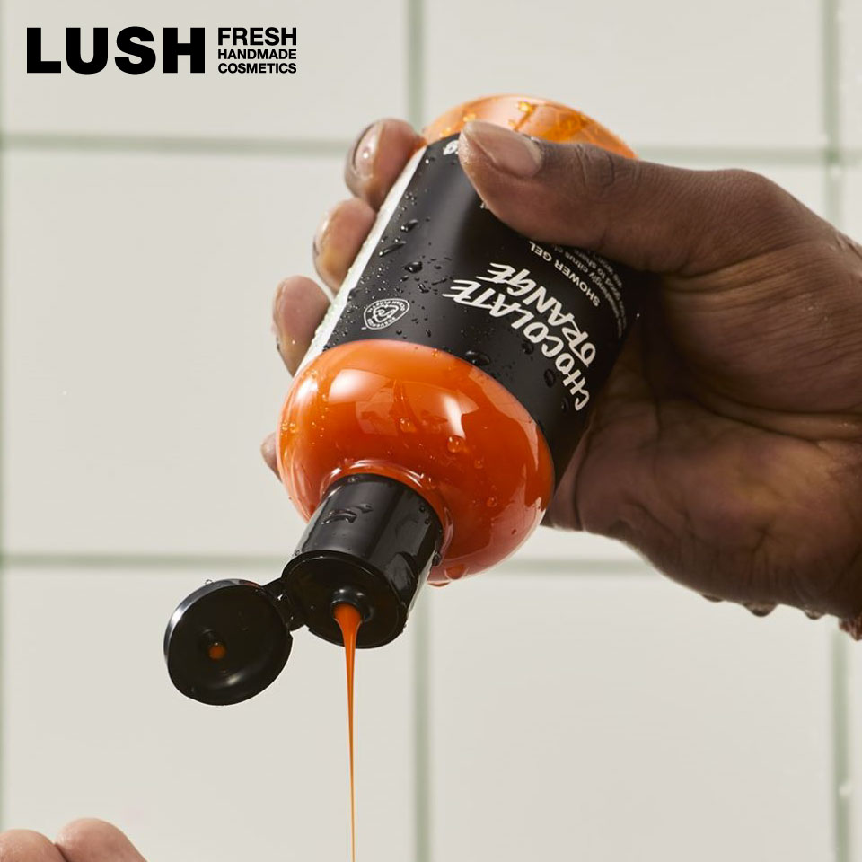LUSH チョコレート オレンジ シャワージェル ボディソープ クリスマス 数量限定 ギフト プレゼント 甘い 柑橘 香り 保湿 洗体 ラッシュ 公式