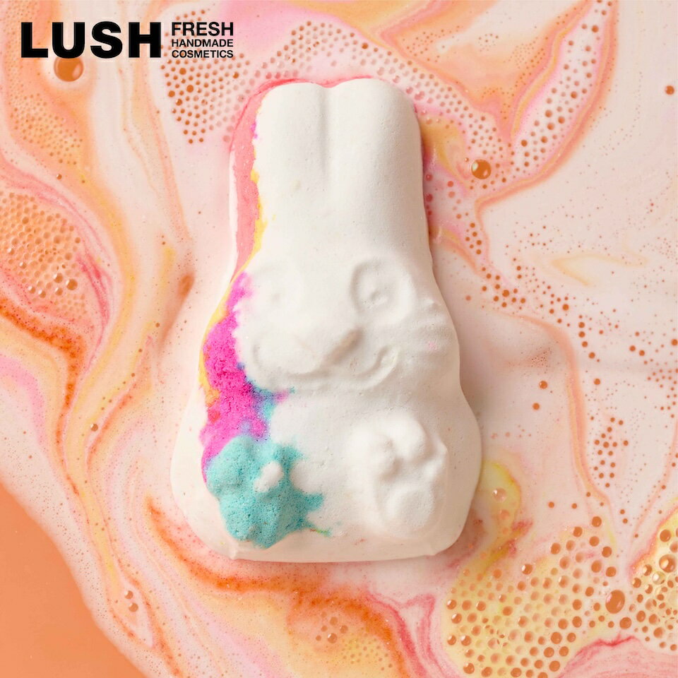 LUSH ラッシュ 公式 フォロー ザ ホワイトラビット バスボム 入浴剤 プレゼント向け シトラス かわいい うさぎ 虹 プチプラ ハンドメイド ヴィーガン コスメのサムネイル