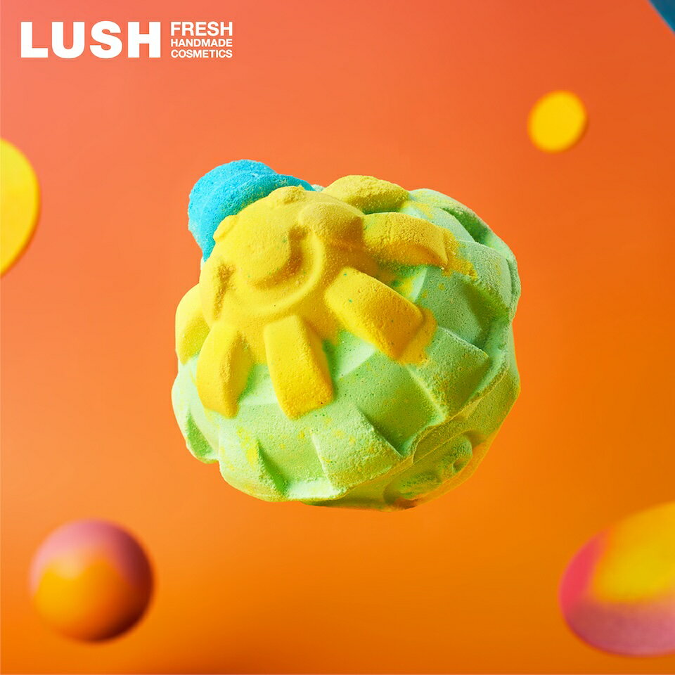 LUSH ザサンハズゴットヒズハットオン バスボム 入浴剤 オレンジ タンジェリン レモン プレゼント向け ハンドメイド ヴィーガン 自然派 コスメ ラッシュ ...