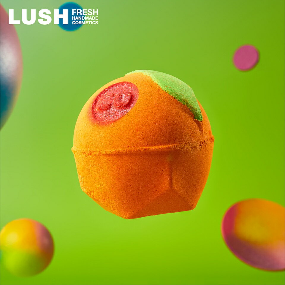 LUSH ウィ プット ザ ホール フルーツイン バスボム 入浴剤 オレンジ プレゼント向け ハンドメイド ヴィーガン 自然派 コスメ ラッシュ 公式
