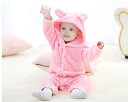 【在庫処分セール】【送料無料】子供フード付きバスローブ ねこ 子供バスタオル 可愛い着ぐるみ 動物柄 ポンチョ ベビーバスタオル 子供プール用品 子供冷え対策 ピンク 90cm