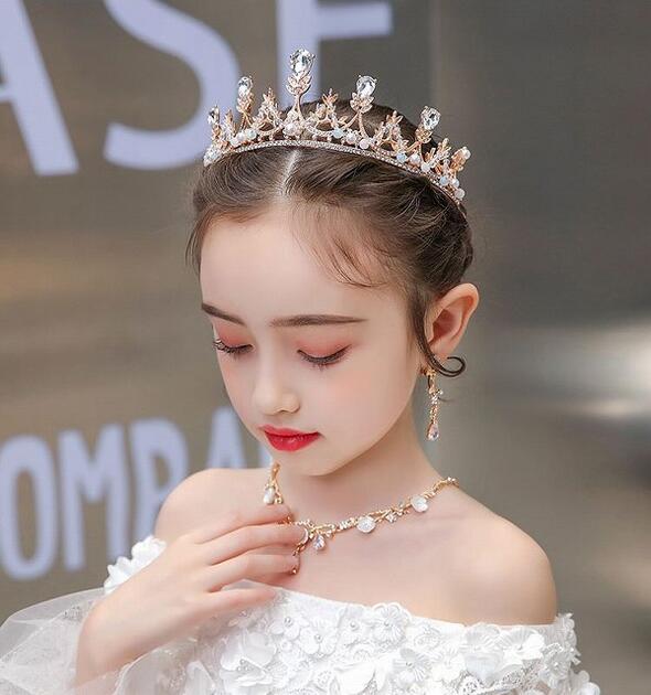 子供髪飾り 花 リーフ パール 小花モチーフ ...の紹介画像3