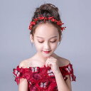 【送料無料】子供髪飾り 花 リーフ パール 小花モチーフ カチューシャ ウエディング ヘッドドレス フラワーティアラ 女の子用 髪飾り 子供 ピアノ発表会 ヘ...