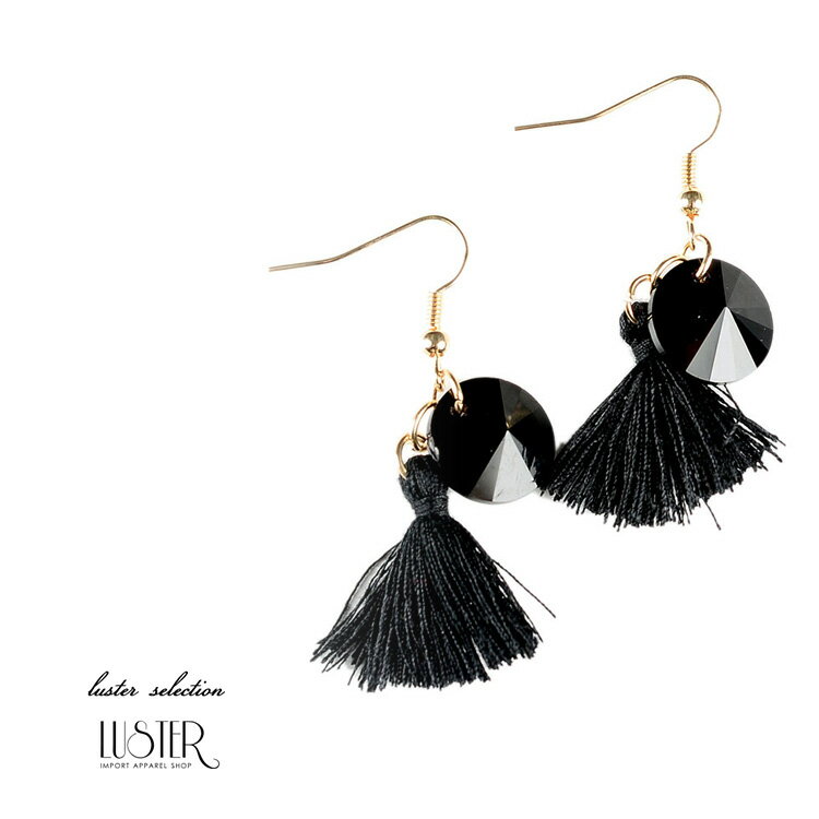 【SS20】【メール便不可】【ラッピング可】タッセルチャームフリンジピアス/インポートアクセサリー 海外インポート LA 西海岸 20代 30代 40代 プチプラ クーポン対応 ギフト 1480(4)
