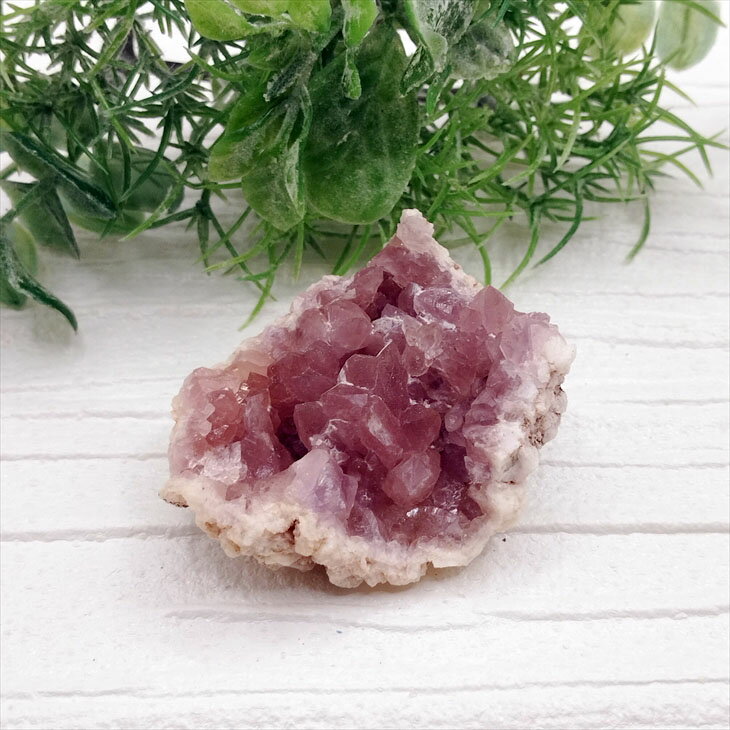 希少 ピンクアメジスト ジオードs 晶洞 置物 天然石 パワーストーン プレ...