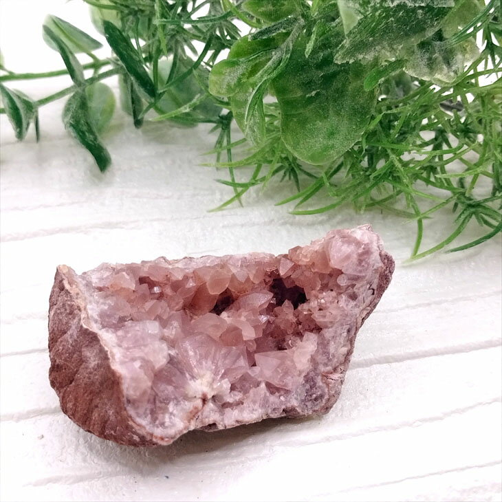 希少 ピンクアメジスト ジオードs 晶洞 置物 天然石 パワーストーン プレ...