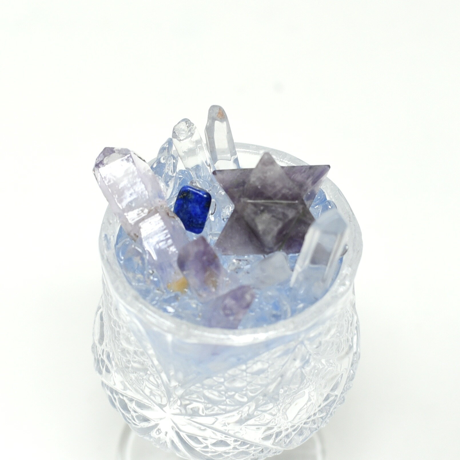 Rakuten - 癒しの空間　宇宙　ハンドメイド　マカバスター　アメジスト　クォーツ　ラピスラズリ　手作り 天然石 パワーストーン プレゼント 開運 ギフト 誕生石