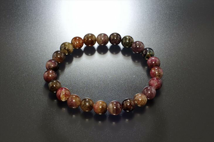 パワーストーン 天然石 ブレスレット ミックスカラートルマリン 8mm プレゼント 開運 ギフト レディース