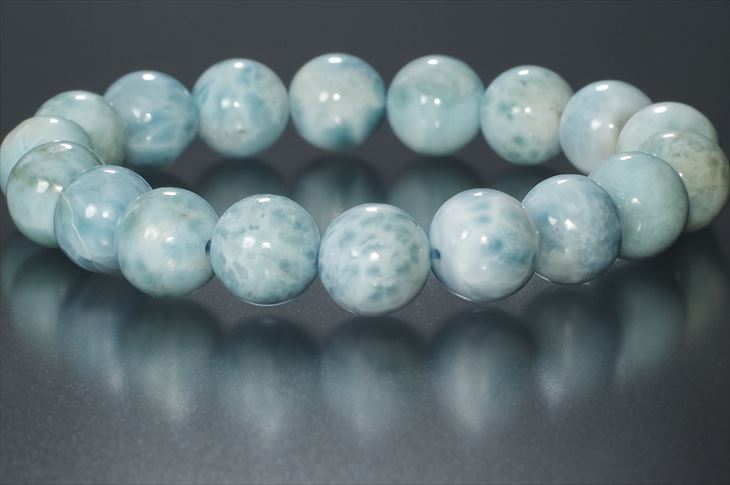 パワーストーン 天然石 ブレスレット ラリマー 11mm プレゼント 開運 ギフト レディース 水色