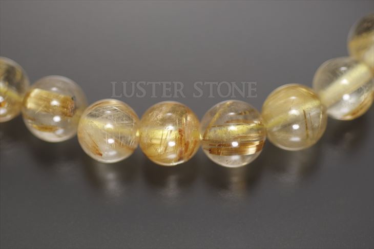 パワーストーン 天然石 ブレスレット タイチンルチルクォーツ 6mm プレゼント 開運 ギフト レディース