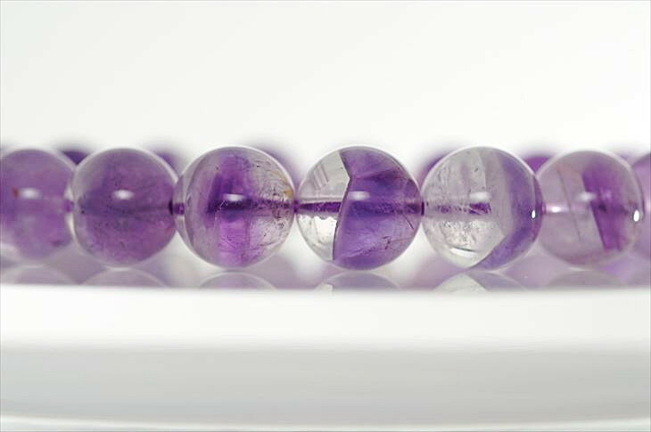 パワーストーン 天然石 ブレスレット アメジストファントム 10mm プレゼント 開運 ギフト レディース 誕生石 2月