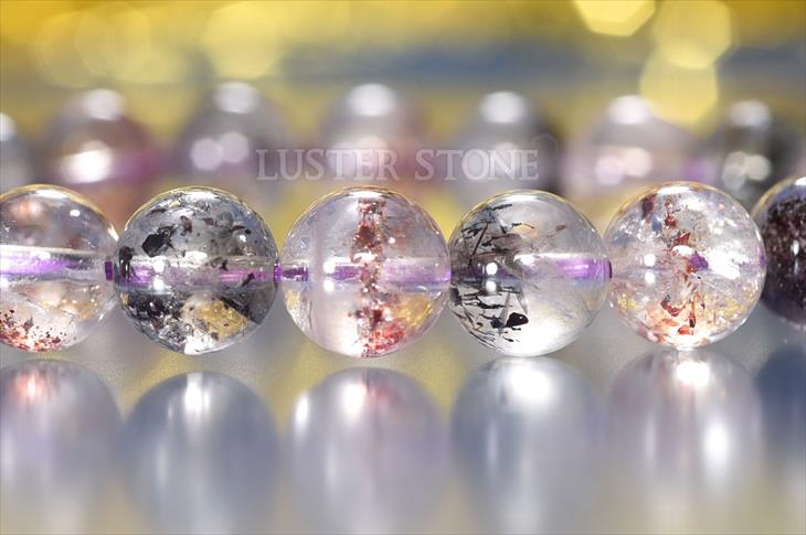 パワーストーン 天然石 ブレスレット スーパーセブン 9mm エスピリット・サント産 プレゼント 開運 ギフト レディース