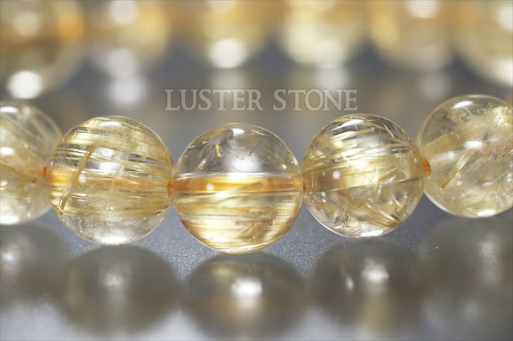 パワーストーン 天然石 ブレスレット ルチルクォーツ 16mm プレゼント 開運 ギフト レディース