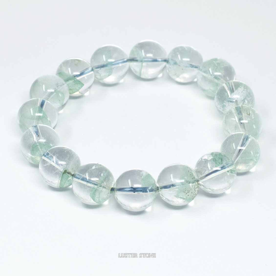 パワーストーン 天然石 ブレスレット グリーンファントム 12mm プレゼント 開運 ギフト レディース