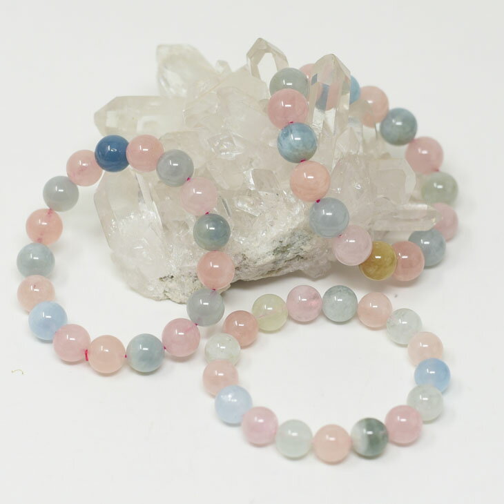 パワーストーン 天然石 ブレスレット ミックスベリル 11～13mm プレゼン...