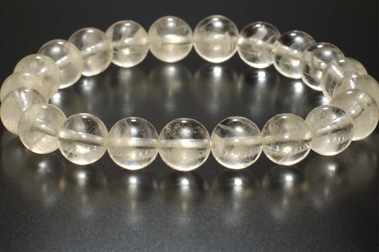 パワーストーン 天然石 ブレスレット マダガスカル産ファントムクォーツ 9mm プレゼント 開運 ギフト レディース