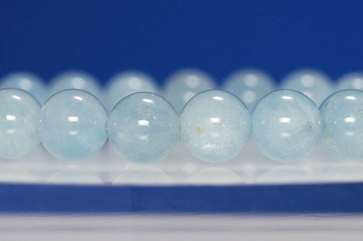 パワーストーン 天然石 ブレスレット アクアマリン 8mm 3月誕生石 プレゼ...