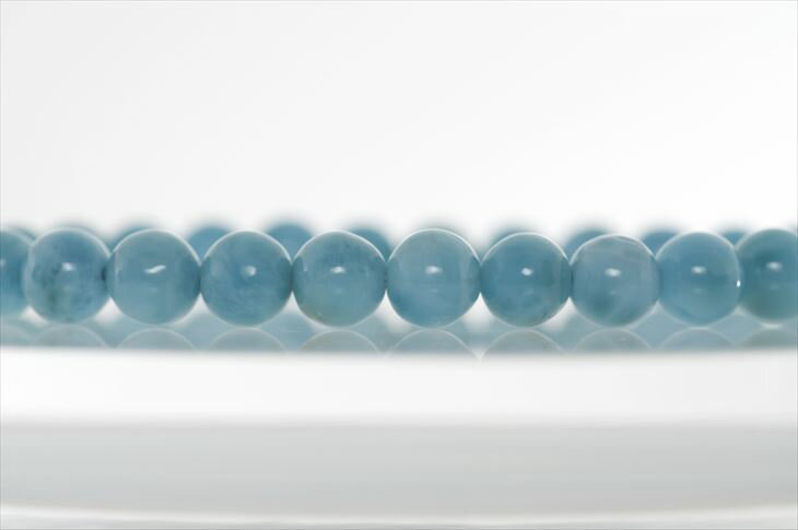 パワーストーン 天然石 ブレスレット ラリマー 6.5mm 5Aハイグレード プレゼント 開運 ギフト レディース 水色
