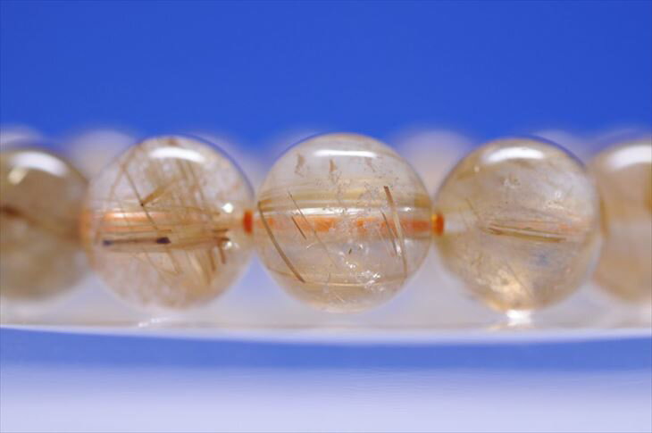 パワーストーン 天然石 ブレスレット ルチルクォーツ 13mm プレゼント 開運 ギフト レディース