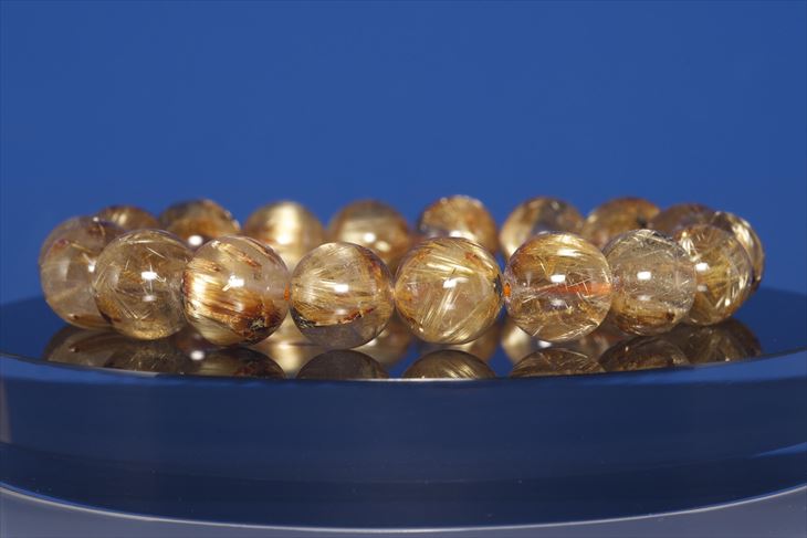 パワーストーン 天然石 ブレスレット ルチルクォーツ 11.5mm SAグレード プレゼント 開運 ギフト レディース