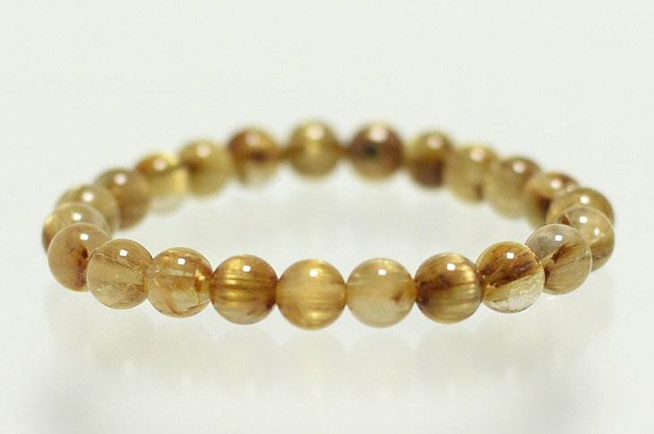 パワーストーン 天然石 ブレスレット ルチルクォーツ 8mm プレゼント 開運 ギフト レディース