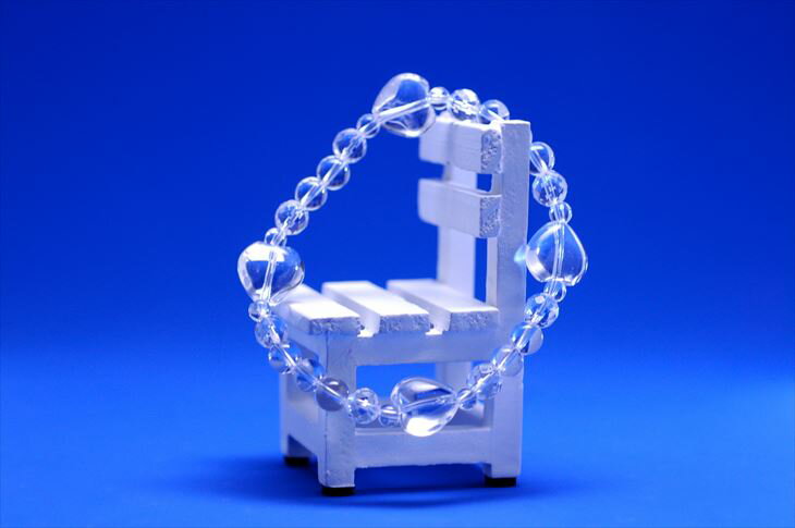 パワーストーン 天然石 ブレスレット レディース ハート クォーツ 誕生石 4月 プレゼント 開運 ギフト