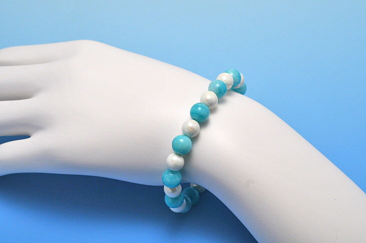 パワーストーン 天然石 ブレスレット レディース 北投石 アマゾナイト プレゼント 開運 ギフト