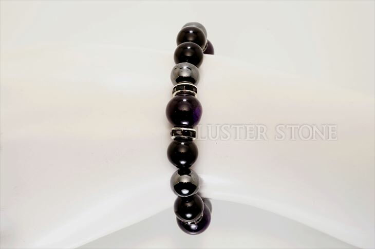 AAAAA級 レピドクロサイト・イン・クォーツ 10mm珠 ブレスレット /ガネッシュヒマール産 高品質 天然ヒマラヤ水晶