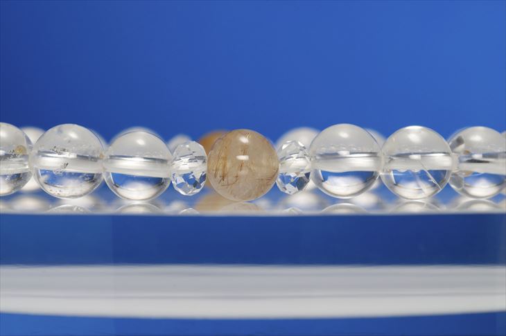 パワーストーン 天然石 ブレスレット レディース ルチルクォーツ 水晶 ク...
