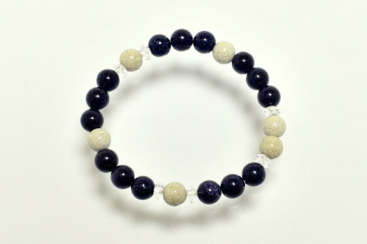 パワーストーン 天然石 ブレスレット レディース 北投石 ブルーゴールドストーン クォーツ プレゼント 開運 ギフト