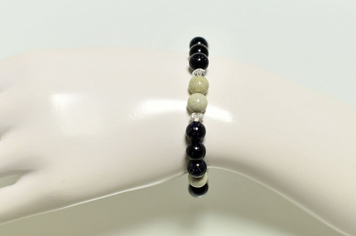 パワーストーン 天然石 ブレスレット レディース 北投石 ブルーゴールドストーン クォーツ プレゼント 開運 ギフト