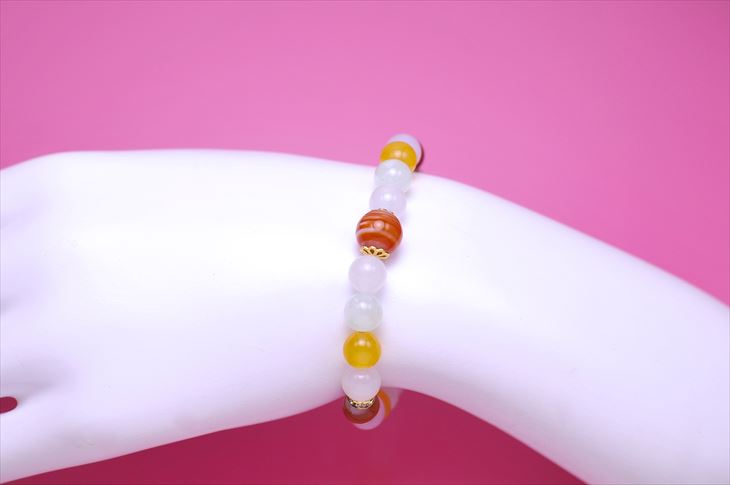 パワーストーン 天然石 ブレスレット レディース サードオニクス プレナイト アラゴナイト ホワイトアゲート プレゼント 開運 ギフト