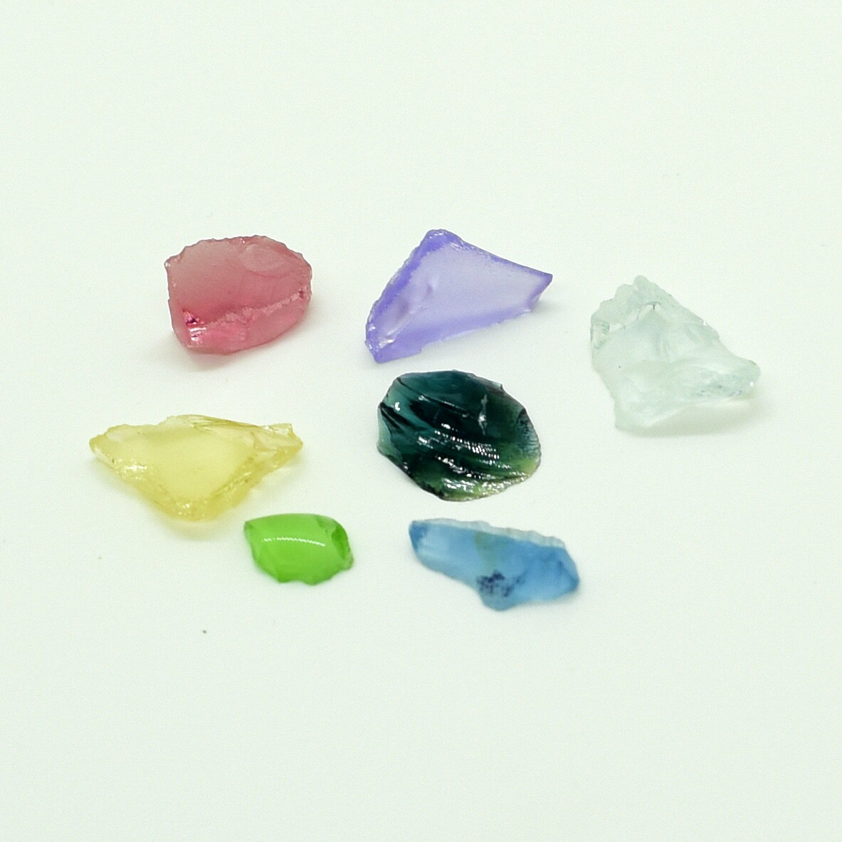ミックスカラー アンダラクリスタル 7色セット 希少 レア 置物 天然石 パ...