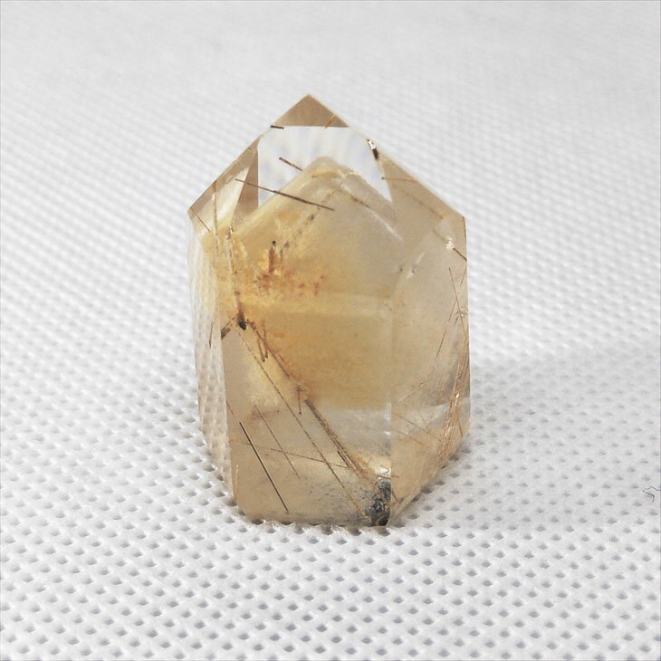 ルチルインファントムクォーツ  幻影水晶 ポイント ルチルクォーツ ブラ...