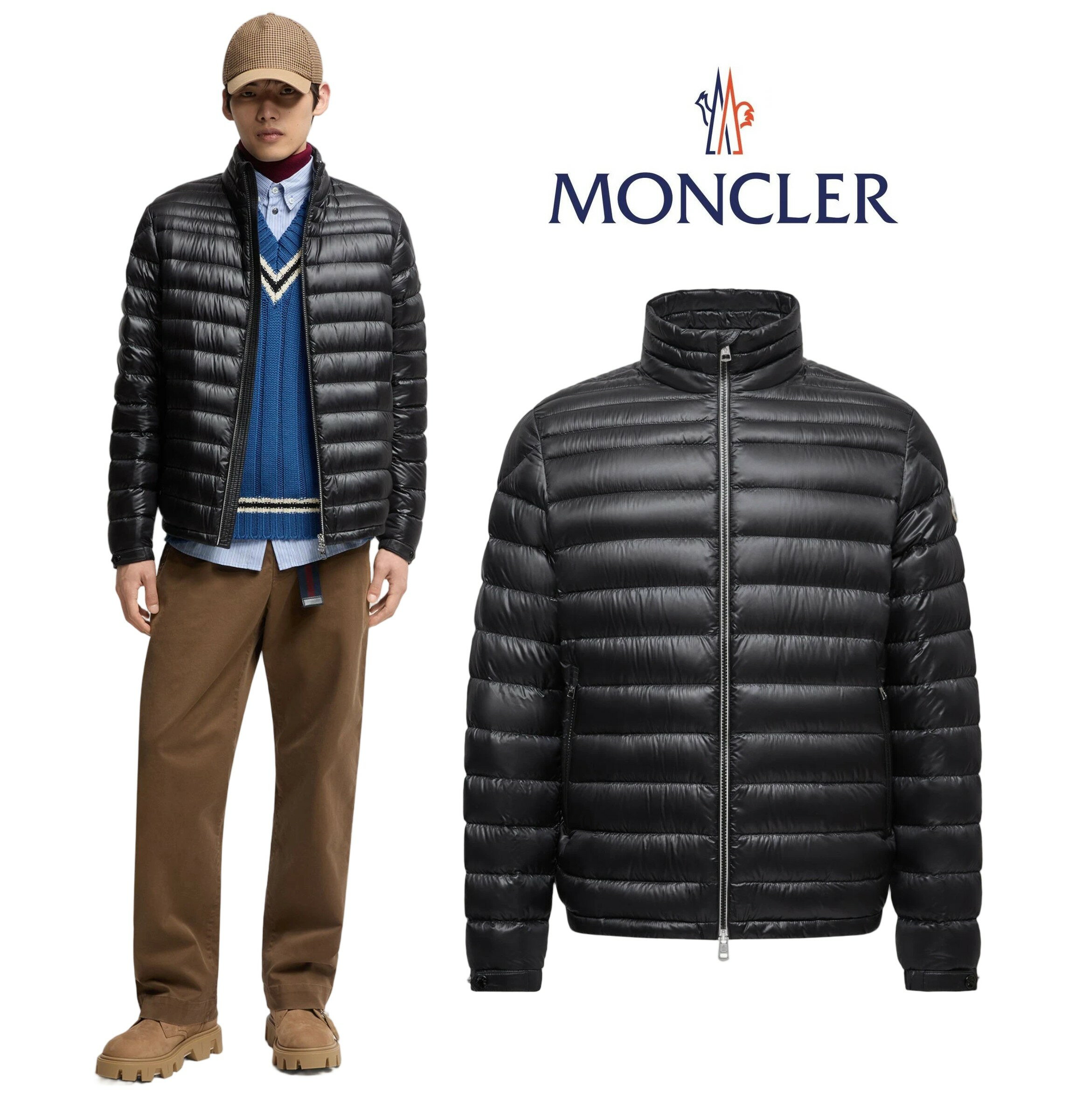 メンズ ダウンジャケット MONCLER モンクレール Arnique Short Down Jac ...