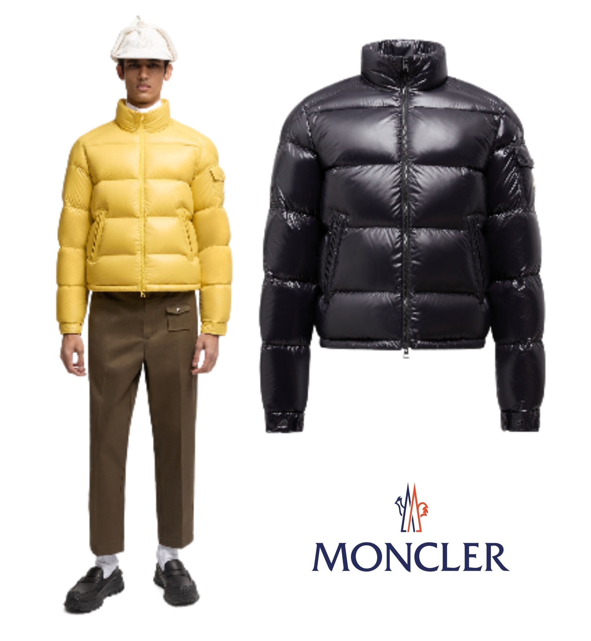 メンズ ダウンジャケット MONCLER モンクレール Levitha Hooded Short Down Jacket